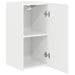Dulap TV de perete Pe perete 2 pcs Alb Lucios 30 x 31 x 60 cm - WALTI WALTI