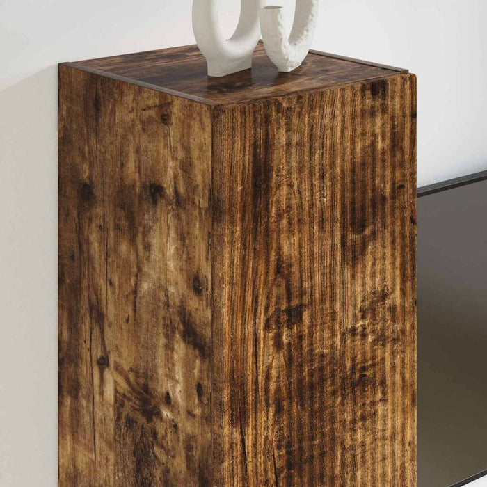 Dulap TV de perete Stejar fumuriu 30 x 31 x 60 cm Lemn compozit - WALTI WALTI