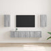 Dulap TV de perete Pe perete 2 pcs Gri Sonoma 30 x 31 x 60 cm - WALTI WALTI
