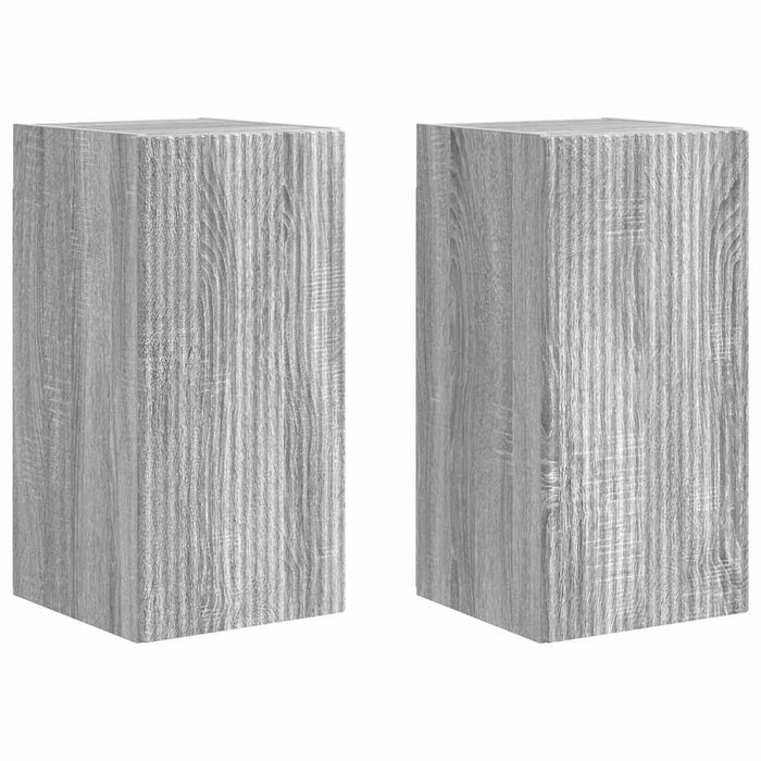 Dulap TV de perete Pe perete 2 pcs Gri Sonoma 30 x 31 x 60 cm - WALTI WALTI