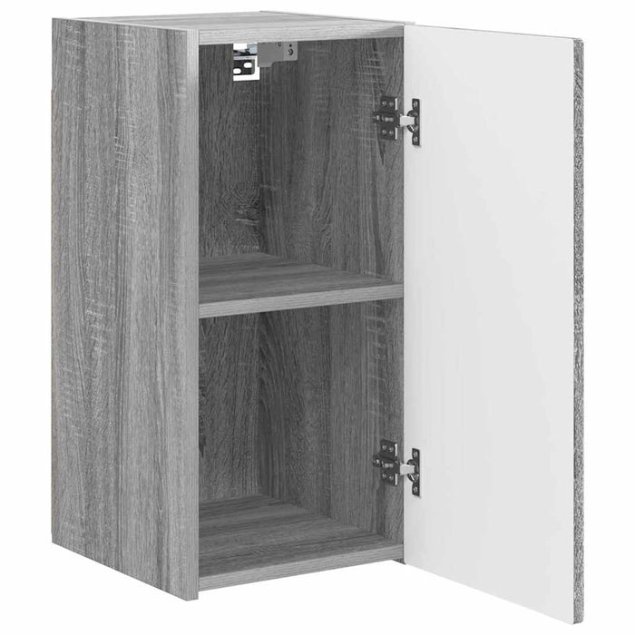Dulap TV de perete Pe perete 2 pcs Gri Sonoma 30 x 31 x 60 cm - WALTI WALTI