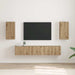 Dulap TV de perete 2 pcs Stejar artizanal 30 x 31 x 60 cm - WALTI WALTI