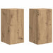 Dulap TV de perete 2 pcs Stejar artizanal 30 x 31 x 60 cm - WALTI WALTI