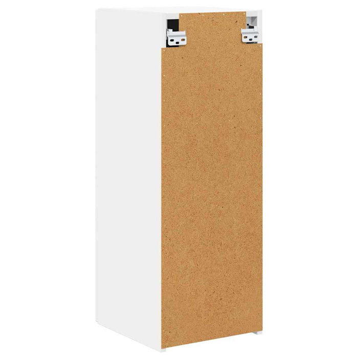 Dulap TV de perete 2 pcs Alb 30 x 31 x 80 cm Lemn compozit - WALTI WALTI