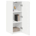 Dulap TV de perete 2 pcs Alb 30 x 31 x 80 cm Lemn compozit - WALTI WALTI