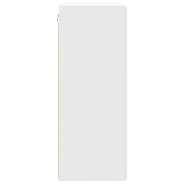 Dulap TV de perete 2 pcs Alb 30 x 31 x 80 cm Lemn compozit - WALTI WALTI