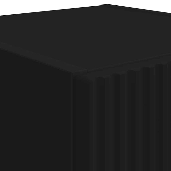 Dulap TV de perete 2 pcs Negru 30 x 31 x 80 cm Lemn compozit - WALTI WALTI