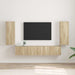 Dulap TV de perete 2 pcs Sonoma 30 x 31 x 80 cm Lemn compozit - WALTI WALTI