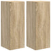 Dulap TV de perete 2 pcs Sonoma 30 x 31 x 80 cm Lemn compozit - WALTI WALTI