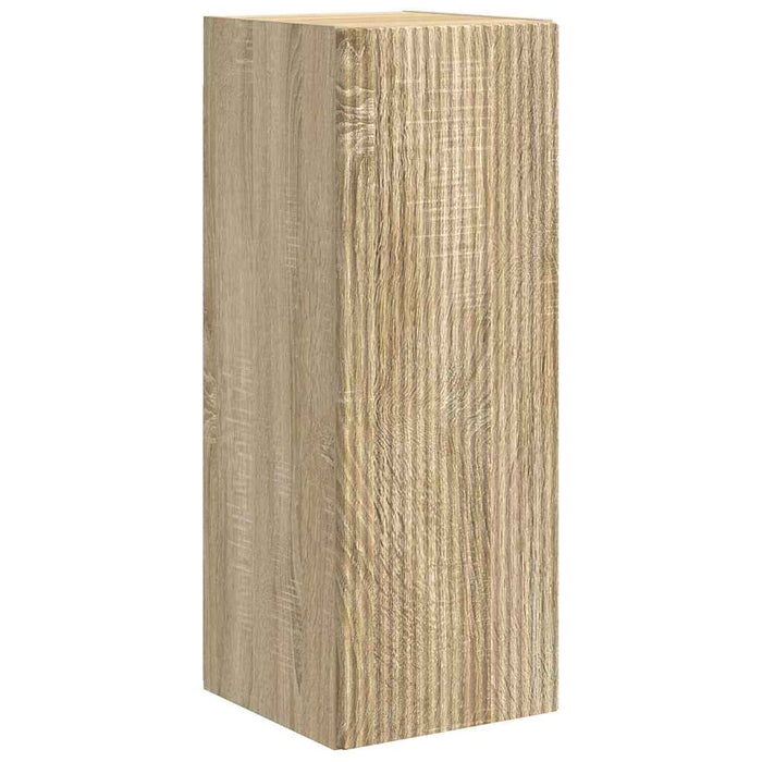 Dulap TV de perete 2 pcs Sonoma 30 x 31 x 80 cm Lemn compozit - WALTI WALTI