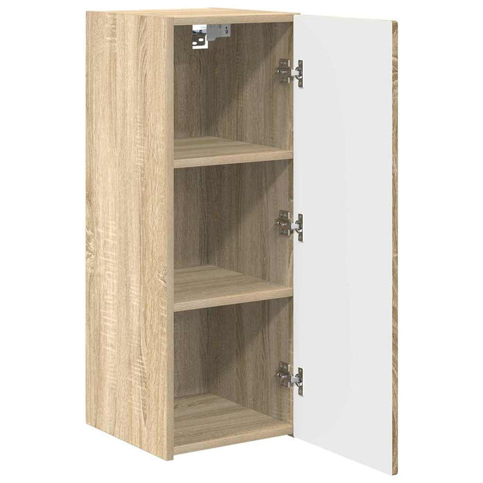 Dulap TV de perete 2 pcs Sonoma 30 x 31 x 80 cm Lemn compozit - WALTI WALTI