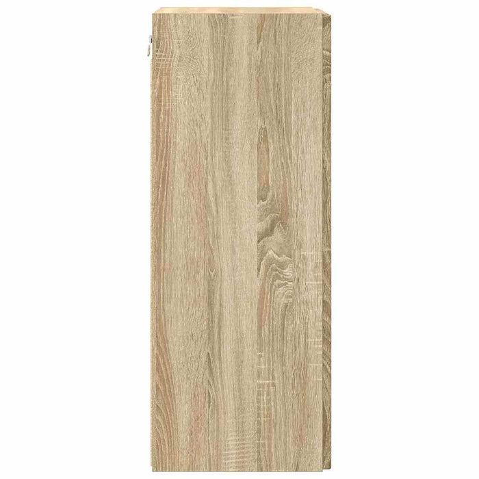 Dulap TV de perete 2 pcs Sonoma 30 x 31 x 80 cm Lemn compozit - WALTI WALTI