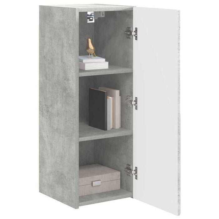 Dulap TV de perete Beton 30 x 31 x 80 cm Lemn compozit - WALTI WALTI