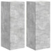 Dulap TV de perete 2 pcs Beton 30 x 31 x 80 cm Lemn compozit - WALTI WALTI