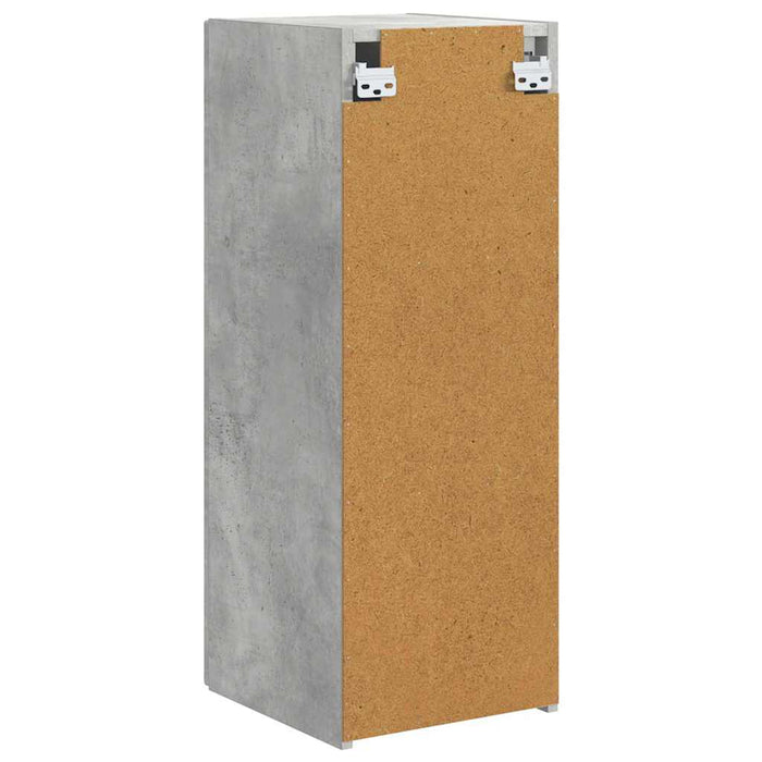 Dulap TV de perete 2 pcs Beton 30 x 31 x 80 cm Lemn compozit - WALTI WALTI
