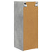 Dulap TV de perete 2 pcs Beton 30 x 31 x 80 cm Lemn compozit - WALTI WALTI