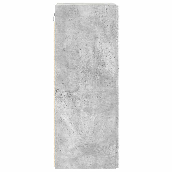 Dulap TV de perete 2 pcs Beton 30 x 31 x 80 cm Lemn compozit - WALTI WALTI