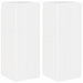 Dulap TV de perete Pe perete 2 pcs Alb Lucios 30 x 31 x 80 cm - WALTI WALTI