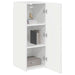 Dulap TV de perete Pe perete 2 pcs Alb Lucios 30 x 31 x 80 cm - WALTI WALTI