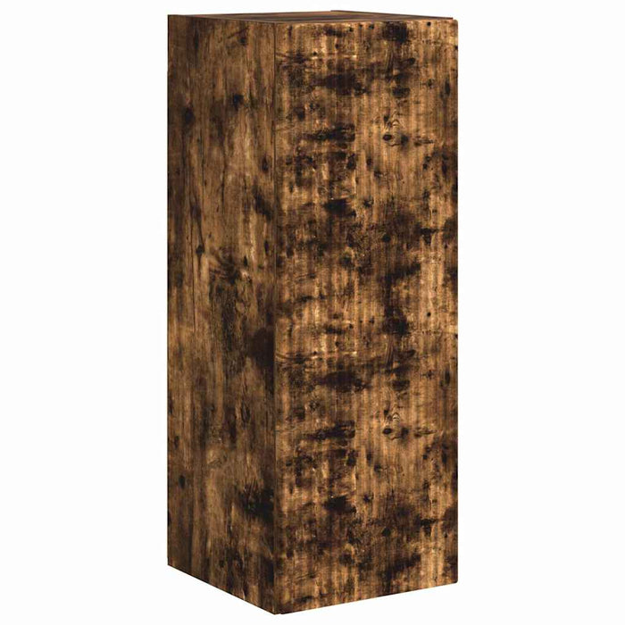 Dulap TV de perete 2 pcs Stejar fumuriu 30 x 31 x 80 cm - WALTI WALTI