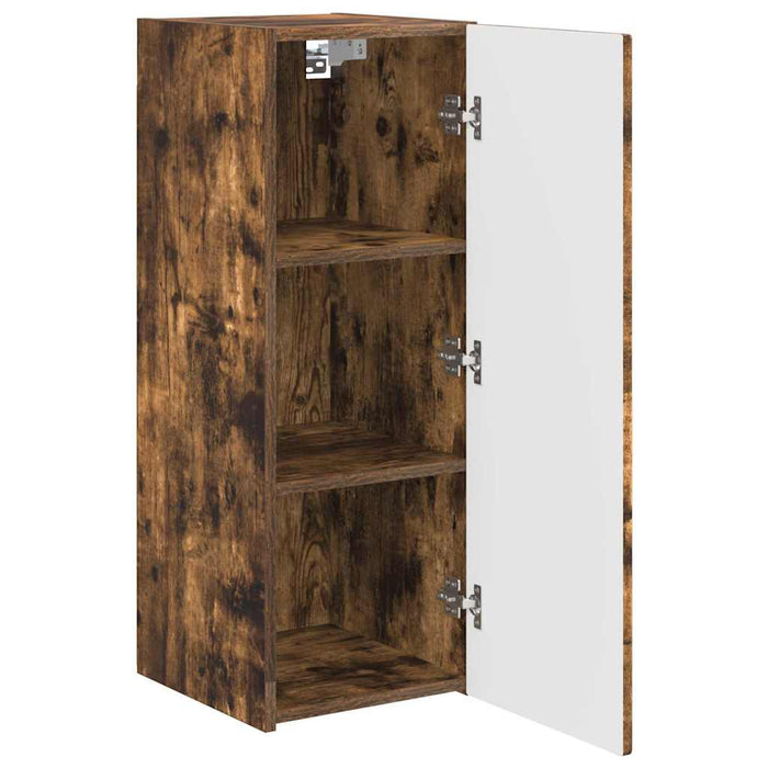 Dulap TV de perete 2 pcs Stejar fumuriu 30 x 31 x 80 cm - WALTI WALTI