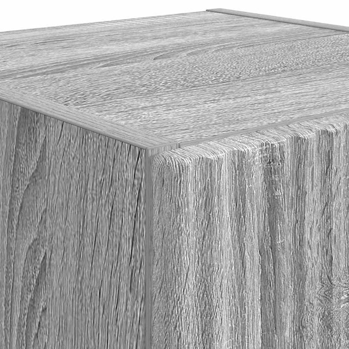 Dulap TV de perete Gri Sonoma 30 x 31 x 80 cm Lemn compozit - WALTI WALTI