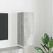 Dulap TV de perete Gri Sonoma 30 x 31 x 80 cm Lemn compozit - WALTI WALTI