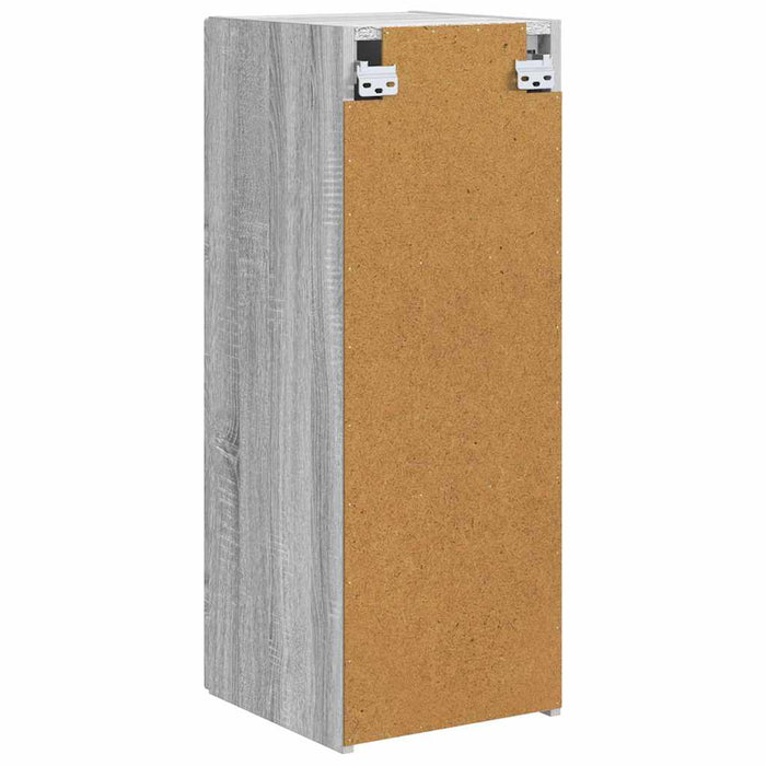 Dulap TV de perete Gri Sonoma 30 x 31 x 80 cm Lemn compozit - WALTI WALTI