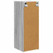 Dulap TV de perete Gri Sonoma 30 x 31 x 80 cm Lemn compozit - WALTI WALTI