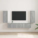 Dulap TV de perete Pe perete 2 pcs Gri Sonoma 30 x 31 x 80 cm - WALTI WALTI