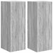 Dulap TV de perete Pe perete 2 pcs Gri Sonoma 30 x 31 x 80 cm - WALTI WALTI