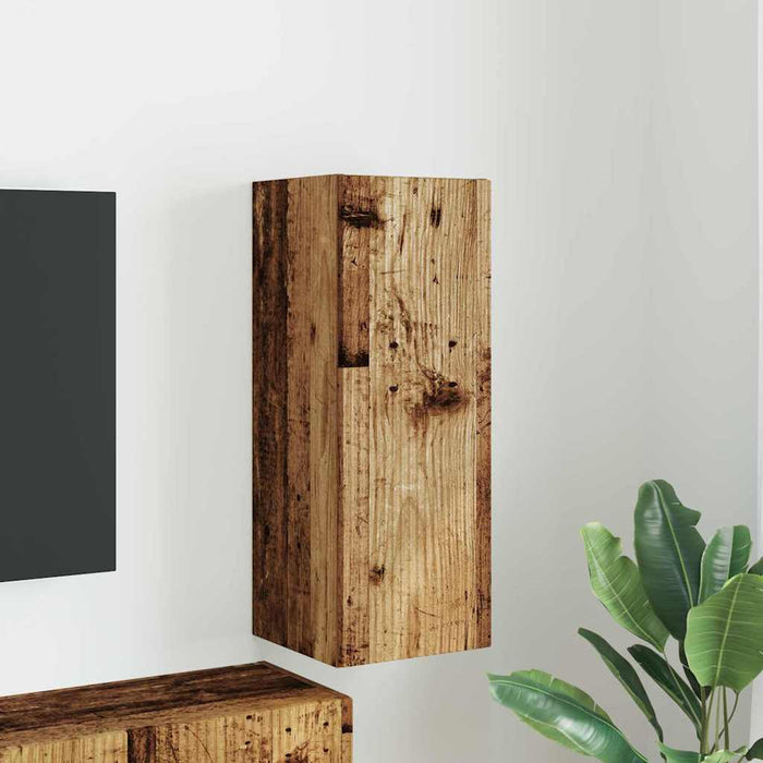Dulap TV de perete Lemn Vechi 30 x 31 x 80 cm Lemn compozit - WALTI WALTI