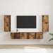 Dulap TV de perete Pe perete 2 pcs Lemn Vechi 30 x 31 x 80 cm - WALTI WALTI