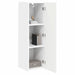 Dulap TV de perete Pe perete Alb 30 x 31 x 100 cm Lemn compozit - WALTI WALTI