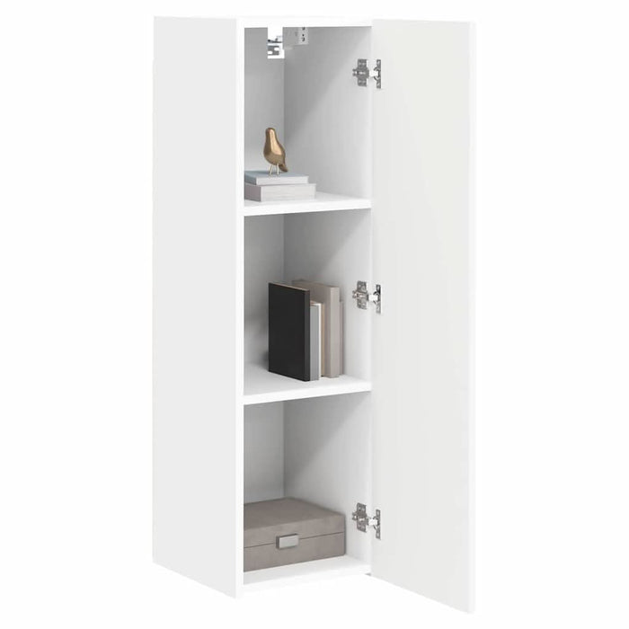 Dulap TV de perete 2 pcs Alb 30 x 31 x 100 cm Lemn compozit - WALTI WALTI