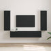 Dulap TV de perete 2 pcs Negru 30 x 31 x 100 cm Lemn compozit - WALTI WALTI