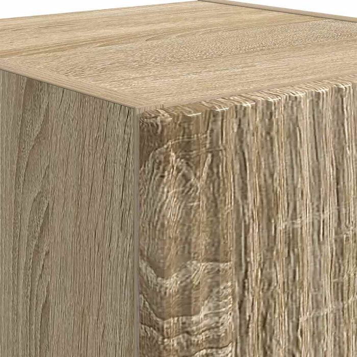 Dulap TV de perete 2 pcs Sonoma 30 x 31 x 100 cm Lemn compozit - WALTI WALTI