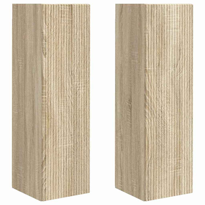Dulap TV de perete 2 pcs Sonoma 30 x 31 x 100 cm Lemn compozit - WALTI WALTI