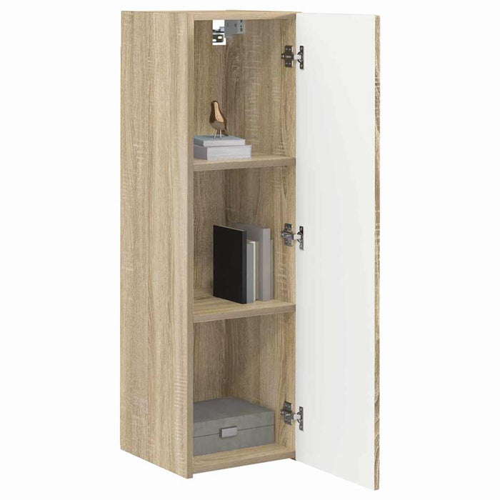 Dulap TV de perete 2 pcs Sonoma 30 x 31 x 100 cm Lemn compozit - WALTI WALTI
