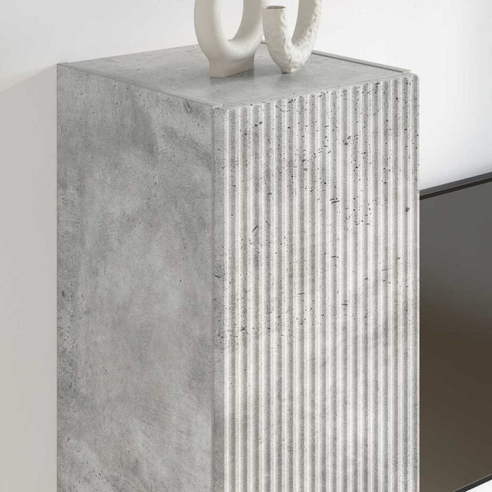 Dulap TV de perete Beton 30 x 31 x 100 cm Lemn compozit - WALTI WALTI