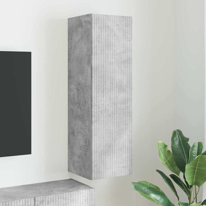 Dulap TV de perete Beton 30 x 31 x 100 cm Lemn compozit - WALTI WALTI