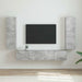Dulap TV de perete 2 pcs Beton 30 x 31 x 100 cm Lemn compozit - WALTI WALTI