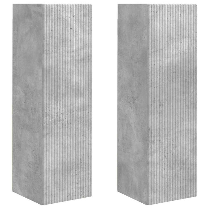 Dulap TV de perete 2 pcs Beton 30 x 31 x 100 cm Lemn compozit - WALTI WALTI
