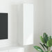 Dulap TV de perete Alb Lucios 30 x 31 x 100 cm Lemn compozit - WALTI WALTI