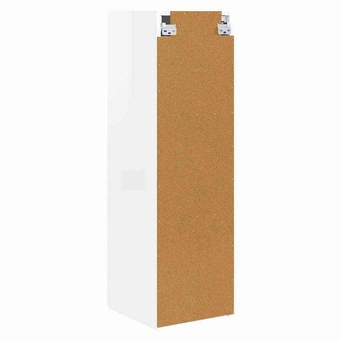Dulap TV de perete Alb Lucios 30 x 31 x 100 cm Lemn compozit - WALTI WALTI