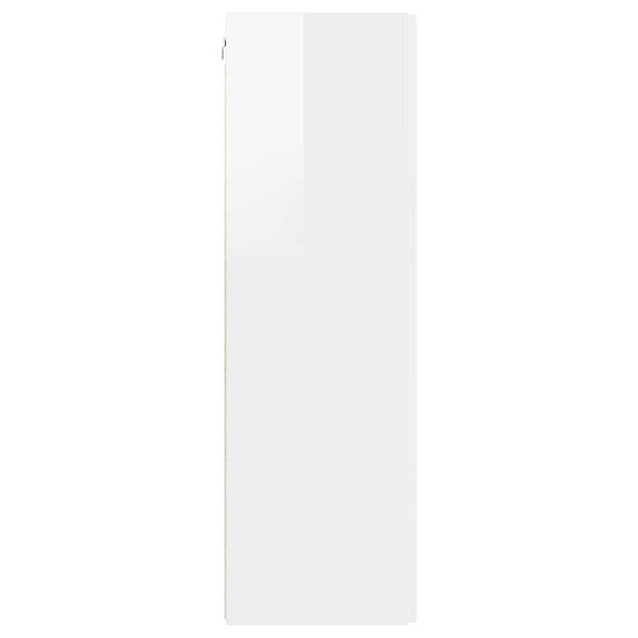 Dulap TV de perete Alb Lucios 30 x 31 x 100 cm Lemn compozit - WALTI WALTI