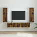 Dulap TV de perete 2 pcs Stejar fumuriu 30 x 31 x 100 cm - WALTI WALTI