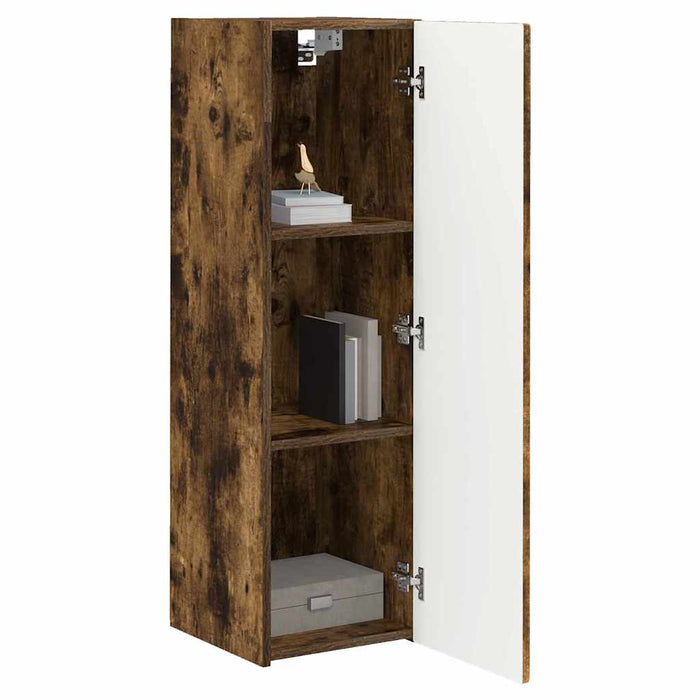 Dulap TV de perete 2 pcs Stejar fumuriu 30 x 31 x 100 cm - WALTI WALTI