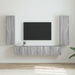Dulap TV de perete Pe perete 2 pcs Gri Sonoma 30 x 31 x 100 cm - WALTI WALTI