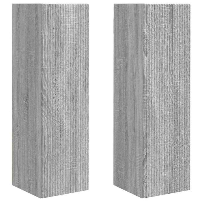 Dulap TV de perete Pe perete 2 pcs Gri Sonoma 30 x 31 x 100 cm - WALTI WALTI
